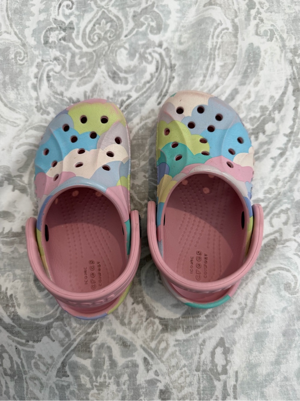 CROCS Kids Classic Clog - Pastel Multi Pink Blue Green